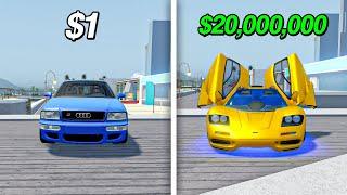 $1 VS $20,000,000 CAR IN ROBLOX DRIVING EMPIRE