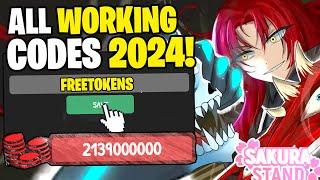 *NEW* ALL WORKING CODES FOR SAKURA STAND IN 2024! ROBLOX SAKURA STAND CODES