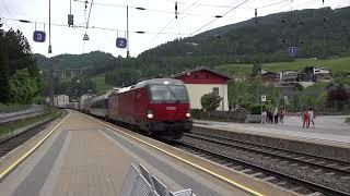 2023 - AT - ÖBB 1293 Vectron loco with a ÖKOMBI RoLa train, in Steinach in Tirol