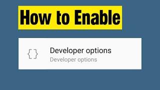 Developer options android | How to enable developer mode | how to turn on developer mode