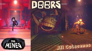 Doors Floor 2 All Cutscenes & Bosses (The Mines Walkthrough + Ending) Roblox