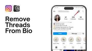 How To Remove Threads From Instagram Bio (easy)