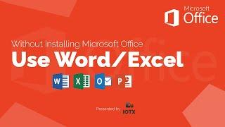 How to use Microsoft office without Software Install | Free Office Cloud