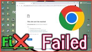 Chrome proxy connection failed fix problem