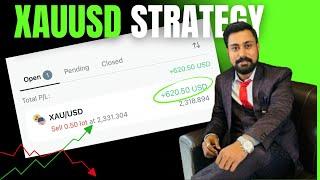 $620 Profit In XAUUSD || Forex Trading For Beginners In India 2024 || XAUUSD Forex Trading In India