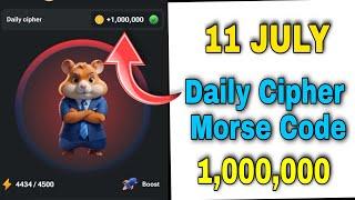 Hamster Kombat Daily Cipher Code 11 July 2024 | Hamster Kombat New Morse Code Today