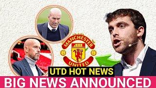 FINALLY ZIDANE SAID YES TO MANCHESTER UNITED  FABRIZIO ROMANO ANNOUNCED TEN HAG?#manunitednews