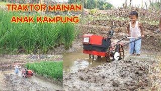 TRAKTOR SAWAH MAINAN BIKINAN SENDIRI (TOY TRACTOR VILLAGE CHILDREN)