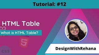 HTML Table | html table tag , html tr tag and html td tag | Web Designing | Tutorials #12