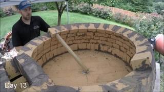 My first Pompeii Brick Pizza Oven - Time Lapse Video