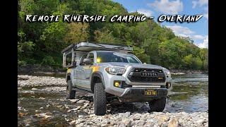 Remote riverside camping - Four Wheel Camper Fleet - Tacoma.