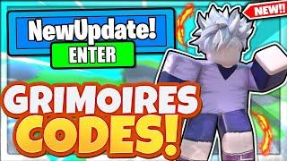 ALL NEW SECRET *GRIMOIRES UPDATE* CODES In Roblox Anime Punching Simulator!