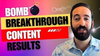 Breakthrough Results With Bomb New Content in My First 3 Months | Content Marketing Journey