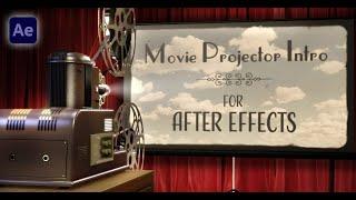 Movie Projector Intro - After Effects (Make an Old Film Projector Animation)
