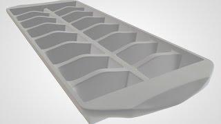 C4D Modelling Timelapse \\ Low-Poly Icecube Tray (SubD modelling)