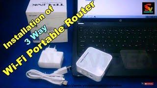 How to Connect & Configure a Wireless Router : TP-LINK TL-MR3020 & ALL : Wifi