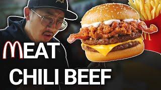 KOREAN McDONALD'S MEAT CHILI BEEF BURGER REVIEW