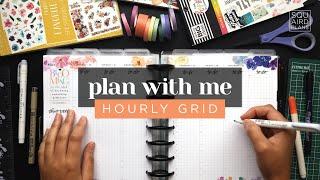 PLAN WITH ME :: Hourly Grid Layout Weekly Setup in a Classic Happy Planner :: Birthday Week