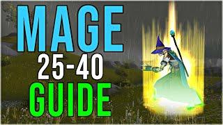 NEW AOE! Phase 2 Mage 25-40 Leveling Guide SoD WoW
