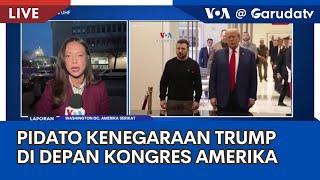 Laporan VOA untuk Garuda TV: Pidato Kenegaraan Trump di Depan Kongres Amerika