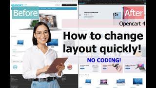 Opencart 4 Tutorial Part 1: How to change layout and add slider. Easily and without coding!