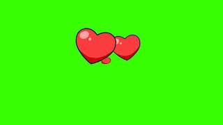 Fizzy Hearts Green screen effects / love effects , heart design green screen