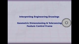 Geometric Dimensioning and Tolerancing Feature Control Frame