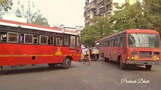 MSRTC | St bus entering KHOPAT bus depot | msrtc KHOPAT bus depot Thane | Bus stand