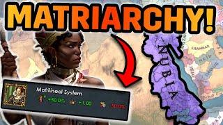 So you can start as a MATRIARCHY in EU4... and it's AWESOME!