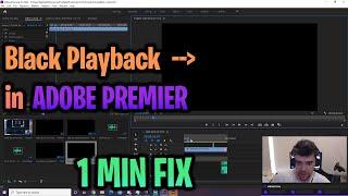 How to Fix BLACK PLAYBACK SCREEN Premiere Pro (Blank Screen Premiere Pro CC)