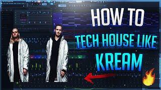 How To Kream Style Tech House Drop - FL Studio 20 Tutorial [Presets and Project]