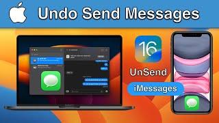 How to edit and undo Send Messages in iPhone & Mac   | Undo Send Messages in iOS 16 & macOS Ventura