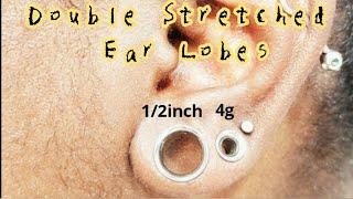 6gto 4g ear stretching journey | 2nd lobe piercing