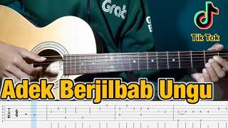 OH ADEK BERJILBAB UNGU 3 LEVEL | Fingerstyle Guitar Cover + TAB Tutorial & Chord