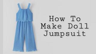 Diy Doll Jumpsuit Making In 1 minute  | Easy Tutorial | Barbie  | Doll  | Artistic Dolls