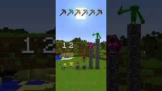 Which MINECRAFT PICKAXE Is The Fastest?  #shorts