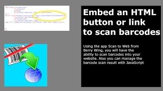 Embed HTML button to scan barcodes