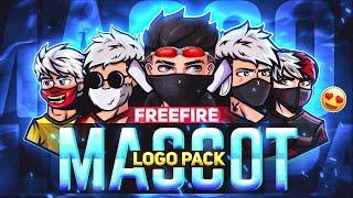  BEST FREE FIRE CARTOON MASCOT LOGO PACK || FREE FIRE AND GAMING MASCOT  LOGO PACK 🟣