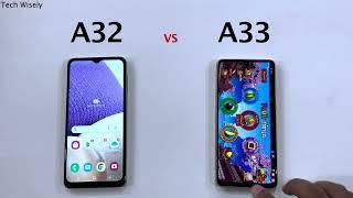 SAMSUNG A32 vs A33  Speed Test