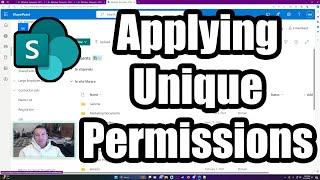 How to Apply Unique Permissions to a Folder or File in SharePoint | 2024 Tutorial