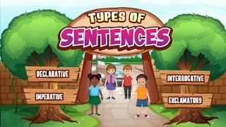 Types of Sentences for Kids | Declarative, Interrogative, Imperative, and Exclamatory
