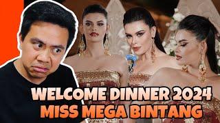 ATEBANG REACTION | WELCOME DINNER 2024 MISS MEGA BINTANG