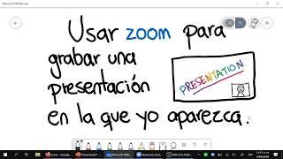 Como grabar una presentación incluyendo webcam en Zoom