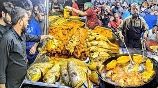 ULTIMATE FRIED FISH & GRILLED FISH - KARACHI'S BIGGEST SEAFOOD STREET | LAHORI MASALA FISH FRY