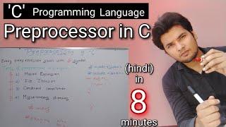 Preprocessor in C (hindi) || C preprocessor directives macro substitution, file inclusion- C program