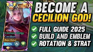 MASTER CECILION IN 3 MINUTES! TOP PRO SECRETS REVEALED | FULL GUIDE 2025 | BEST BUILD & EMBLEM