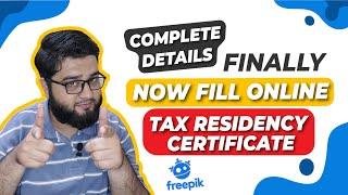Tax residency certificate | submit billing information and tax form on freepik