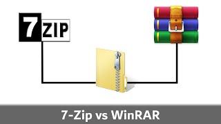 7-Zip vs WinRAR | Comparison with Examples (Urdu/Hindi)