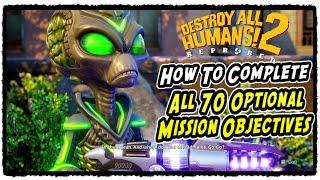 All Optional Mission Objectives in Destroy All Humans 2 Reprobed | The Optional Mandate