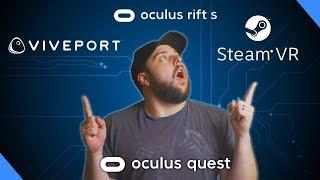 SteamVR Games On Oculus Quest + Viveport and Rift Games!